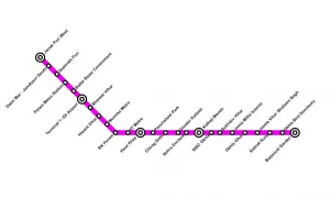 delhi metro magenta line route map