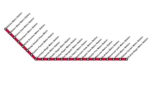 delhi metro red line route map