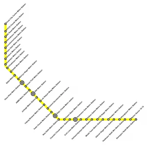 delhi metro yellow line route map